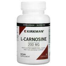 Kirkman, L-Carnosine 200 mg, 90 Capsules
