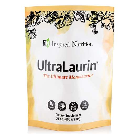 Основне фото товара Inspired Nutrition, UltraLaurin, Монолаурин 186 порцій, 3000 мг