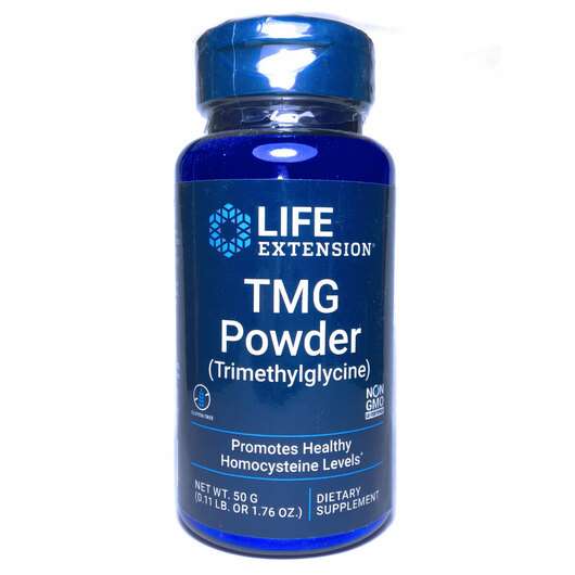 Основное фото товара Life Extension, ТМГ 500 мг в порошке, TMG 500 mg Powder Trimet...