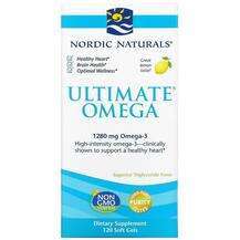 Nordic Naturals, Ultimate Omega 1280 mg Lemon, 120 Soft Gels