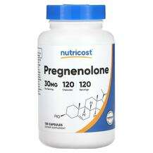 Nutricost, Pregnenolone 30 mg, 120 Capsules