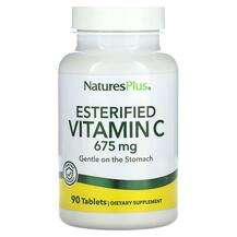 Natures Plus, Esterified Vitamin C 675 mg, Вітамін C, 90 таблеток