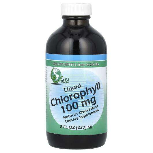 Основное фото товара World Organic, Хлорофилл, Liquid Chlorophyll 100 mg, 237 мл