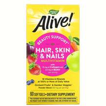 Nature's Way, Alive! Hair Skin & Nails Multi Strawberry, 6...
