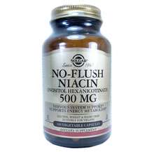 Solgar, No-Flush Niacin 500 mg, Ніацин 500 мг, 100 капсул