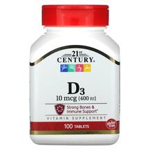 Vitamin D3 10 mcg 400 IU Витамин D 21st Century