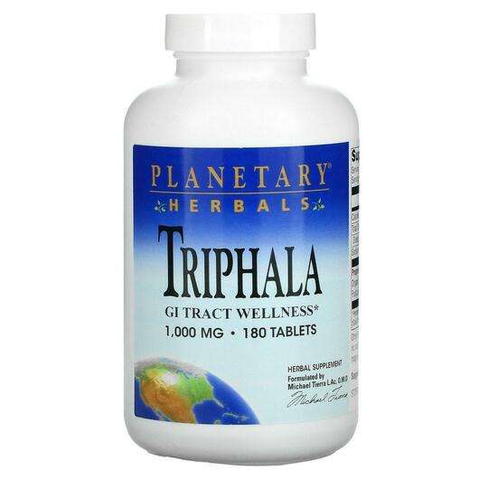 Основне фото товара Planetary Herbals, Triphala GI Tract Wellness 1000 mg, Підтрим...