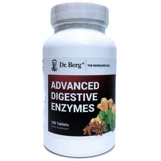 Основне фото товара Dr. Berg, Advanced Digestive Formula, Травлення, 180 таблеток