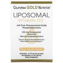 California Gold Nutrition, Liposomal Vitamin D3 125 mcg 5000 I...