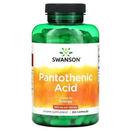 Основное фото товара Swanson, Витамин B5 Пантотеновая кислота, Pantothenic Acid 500...