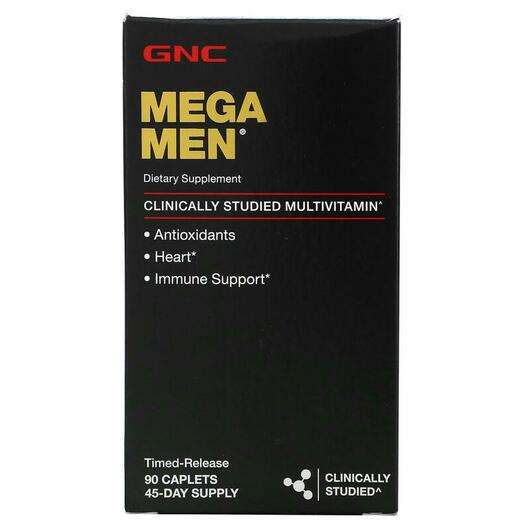 Основне фото товара GNC, Mega Men Multivitamin, Мультивітаміни Мега Мен, 90 капсул