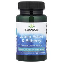 Lutein Esters &amp; Bilberry Лютеин Swanson 120 капсул