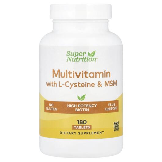 Основное фото товара Multivitamins with L-Cysteine MSM Vitamin A and, Витамины, 180 та