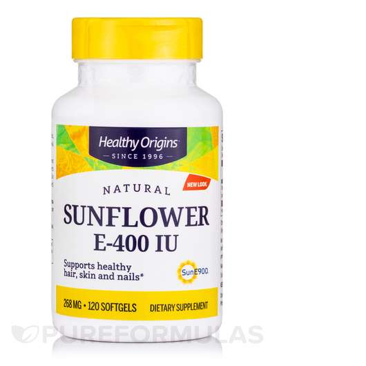 Основное фото товара Healthy Origins, Витамин E Токоферолы, Vitamin E 400 IU Sunflo...