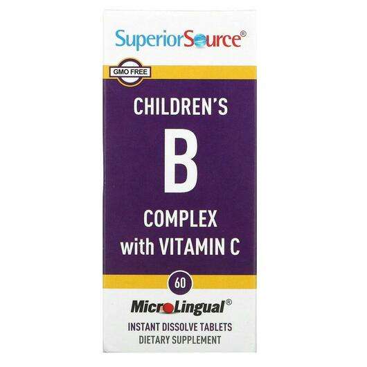 Основное фото товара B-комплекс, Children's B Complex with Vitamin C, 60 Microлinгu...