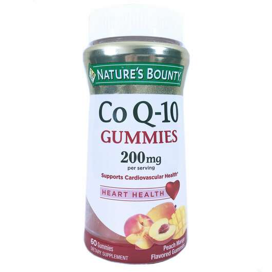 Основне фото товара Nature's Bounty, CoQ-10 Gummies 200 mg, Коензим Q-10, 60 цукерок