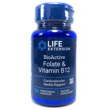 Life Extension, BioActive Folate & Vitamin B12, L-5-метилт...