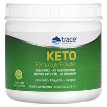 Trace Minerals, Keto Electrolyte Powder Lime, Електроліти, 330 г