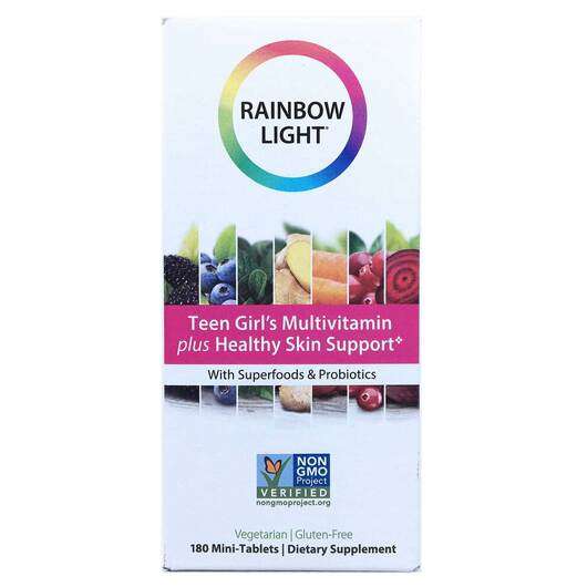 Основне фото товара Rainbow Light, Teen Girl's Multivitamin, Вітаміни для дів...