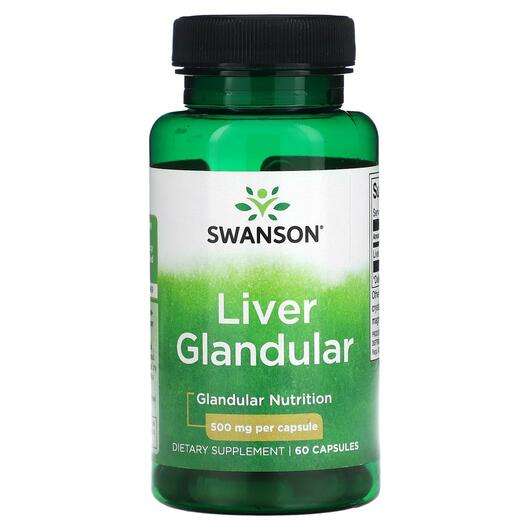 Основное фото товара Swanson, Гамма-линоленовая кислота, Liver Glandular 500 mg, 60...