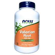 Now, Valerian Root 500 mg, Корінь валеріани 500 мг, 250 капсул