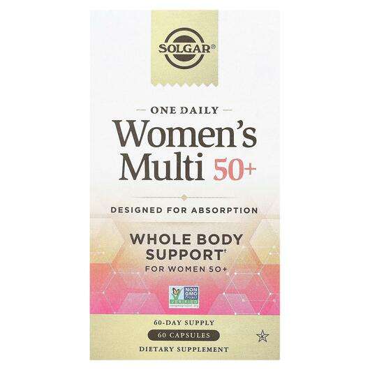 Основне фото товара Solgar, One Daily Women's Multi 50+, Мультивітаміни для жінок ...