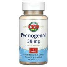 KAL, Пикногенол, Pycnogenol 50 mg, 60 таблеток