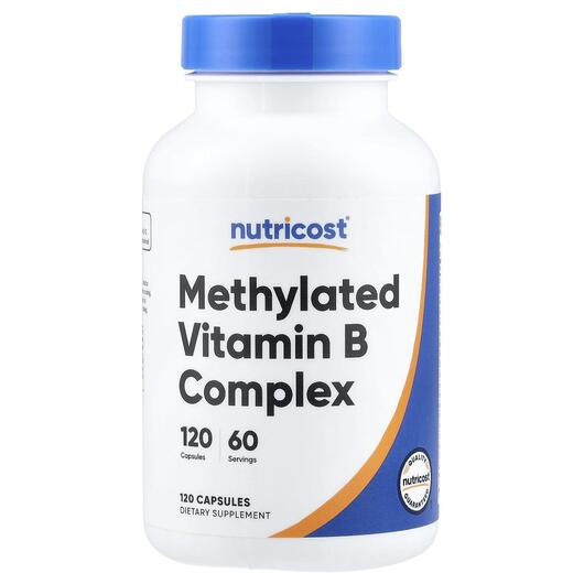Основное фото товара Nutricost, B-комплекс, Methylated Vitamin B Complex, 120 капсул