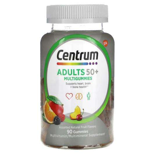 Основное фото товара Centrum, Мультивитамины, Adults 50+ Multigummies Assorted Natu...