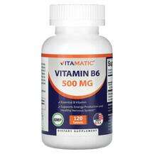 Vitamatic, Vitamin B6 500 mg, 120 Tablets