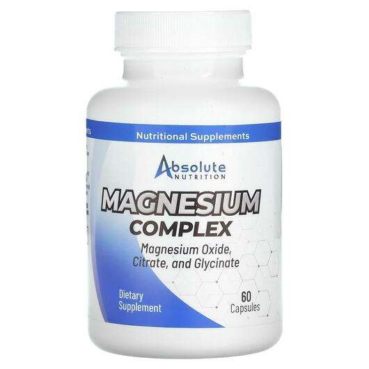 Основне фото товара Absolute Nutrition, Magnesium Complex, Магній, 60 капсул