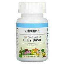 Eclectic Herb, Туласи 200 мл, Holy Basil 200 mg, 90 капсул