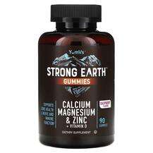 Кальций, Strong Earth Gummies Calcium Magnesium & Zinc + V...