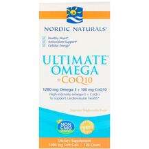 Nordic Naturals, Ultimate Omega + CoQ10 1000 mg, 120 Soft Gels