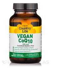 Country Life, Убихинол, Vegan CoQ10 100 mg, 120 Vegan капсул