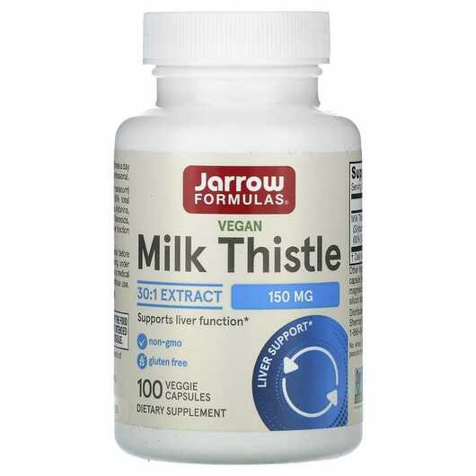 Основне фото товара Jarrow Formulas, Milk Thistle 150 mg, Розторопша 150 мг, 100 к...
