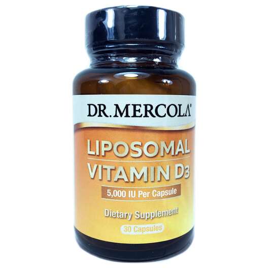 Основне фото товара Dr. Mercola, Liposomal Vitamin D3 5000 IU, Ліпосомальний D3, 3...