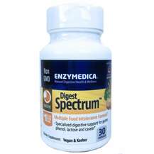 Enzymedica, Digest Spectrum, Ферменти, 30 капсул