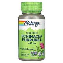 Solaray, Эхинацея, True Herbs Echinacea Purpurea 440 mg, 100 к...