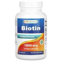 Best Naturals, Biotin 10000 mcg, 365 Tablets