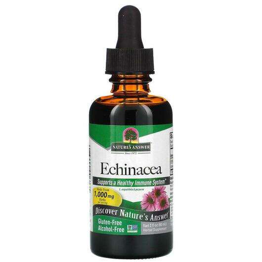 Основне фото товара Nature's Answer, Echinacea Alcohol-Free 1000 mg, Ехінацея, 60 мл