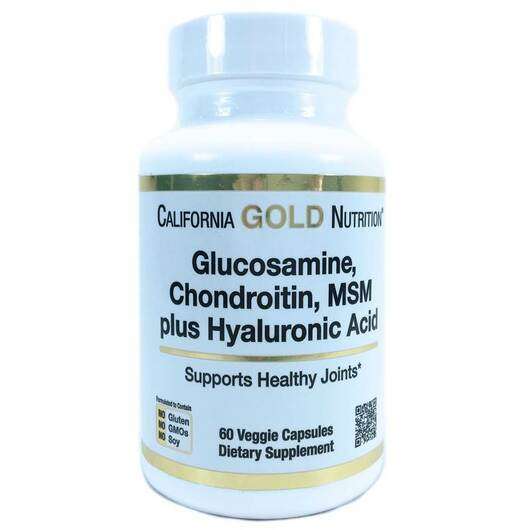 Основне фото товара Glucosamine Chondroitin MSM, Глюкозамін хондроїтин МСМ, 60 капсул