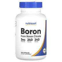Nutricost, Boron 3 mg, 240 Capsules