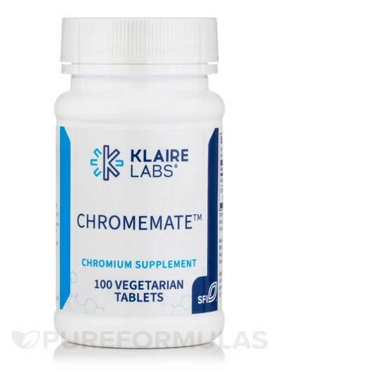 Основне фото товара Klaire Labs SFI, ChromeMate, Хром, 100 таблеток