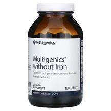 Metagenics, Multigenics without Iron, Мультивітаміни без Заліз...