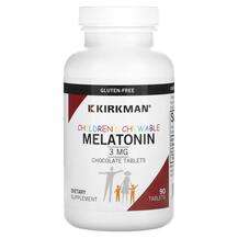 Kirkman, Children Chewable Melatonin Chocolate 3 mg, 90 Tablets