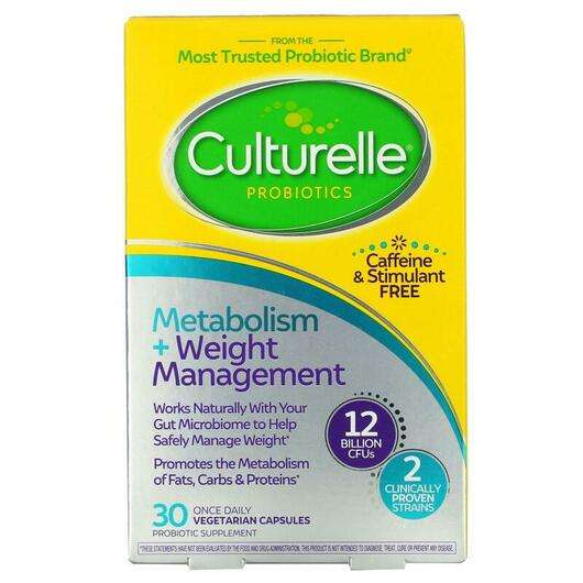 Основное фото товара Culturelle, Пробиотики, Metabolism + Weight Management, 30 капсул