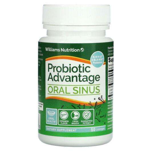 Основне фото товара Probiotic Advantage Oral Sinus Natural Cinnamon Flavor, Підтри...