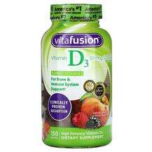 VitaFusion, Vitamin D3 Natural Peach & Berry Flavors 50 mc...