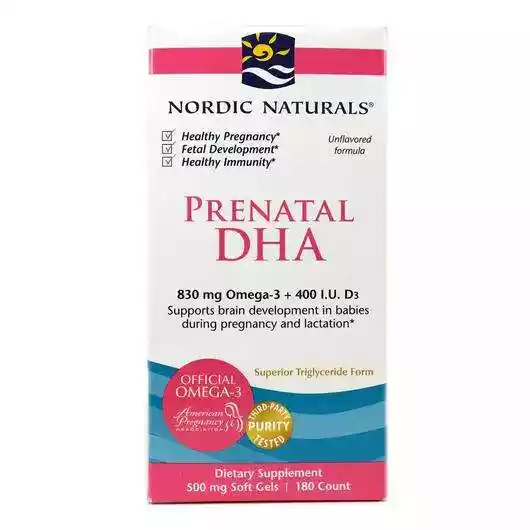 Фото товара Prenatal DHA Unflavored Formula 500 mg 180 Softgels